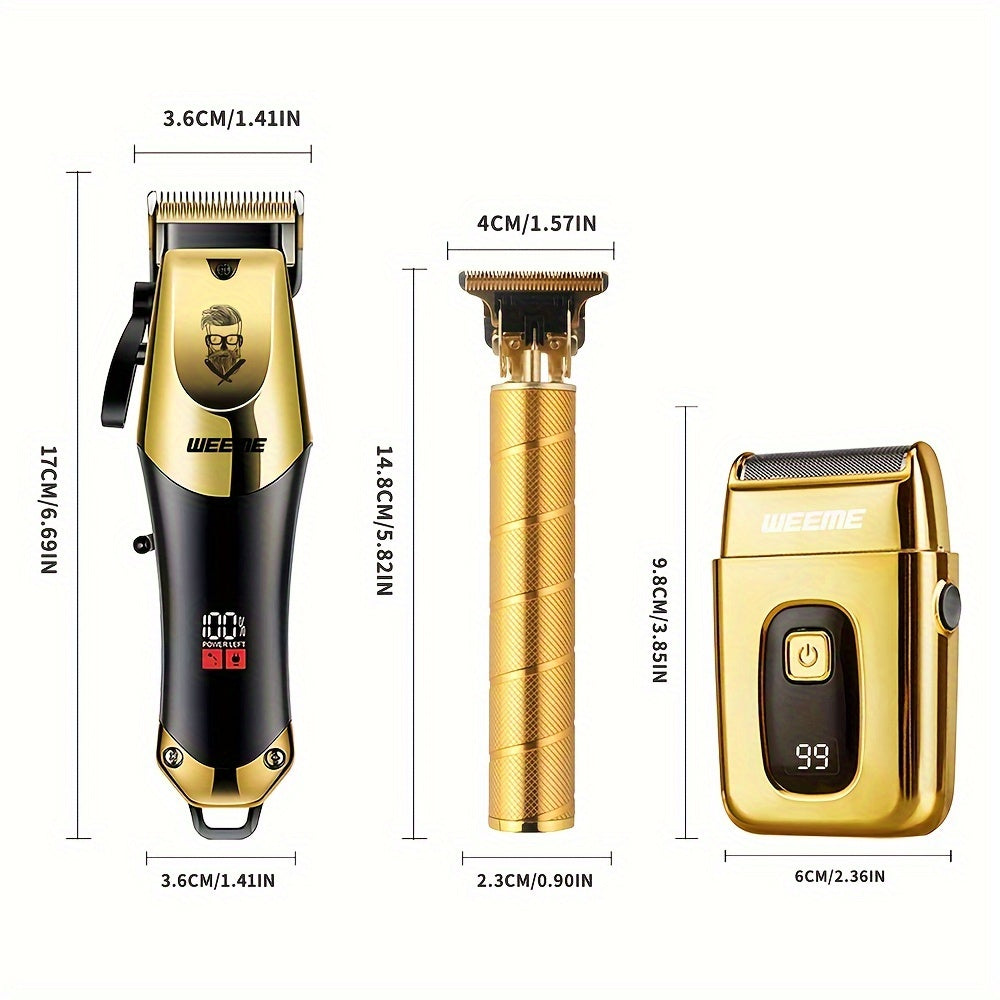 WEEME Gouden Grooming Set – Stijl en Precisie voor de Perfecte Look