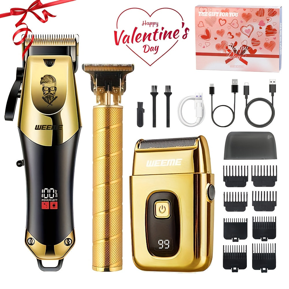 WEEME Gouden Grooming Set – Stijl en Precisie voor de Perfecte Look