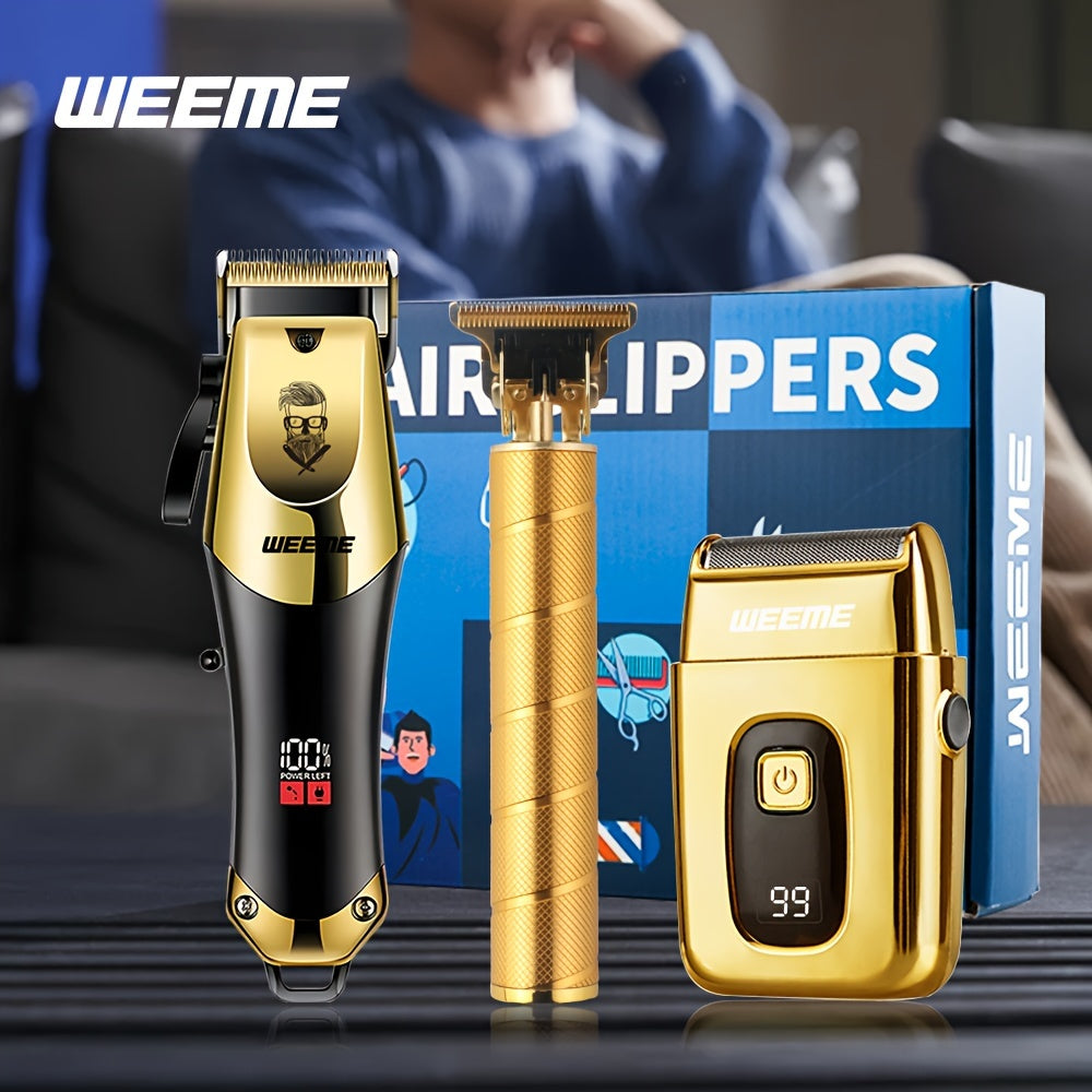 WEEME Gouden Grooming Set – Stijl en Precisie voor de Perfecte Look