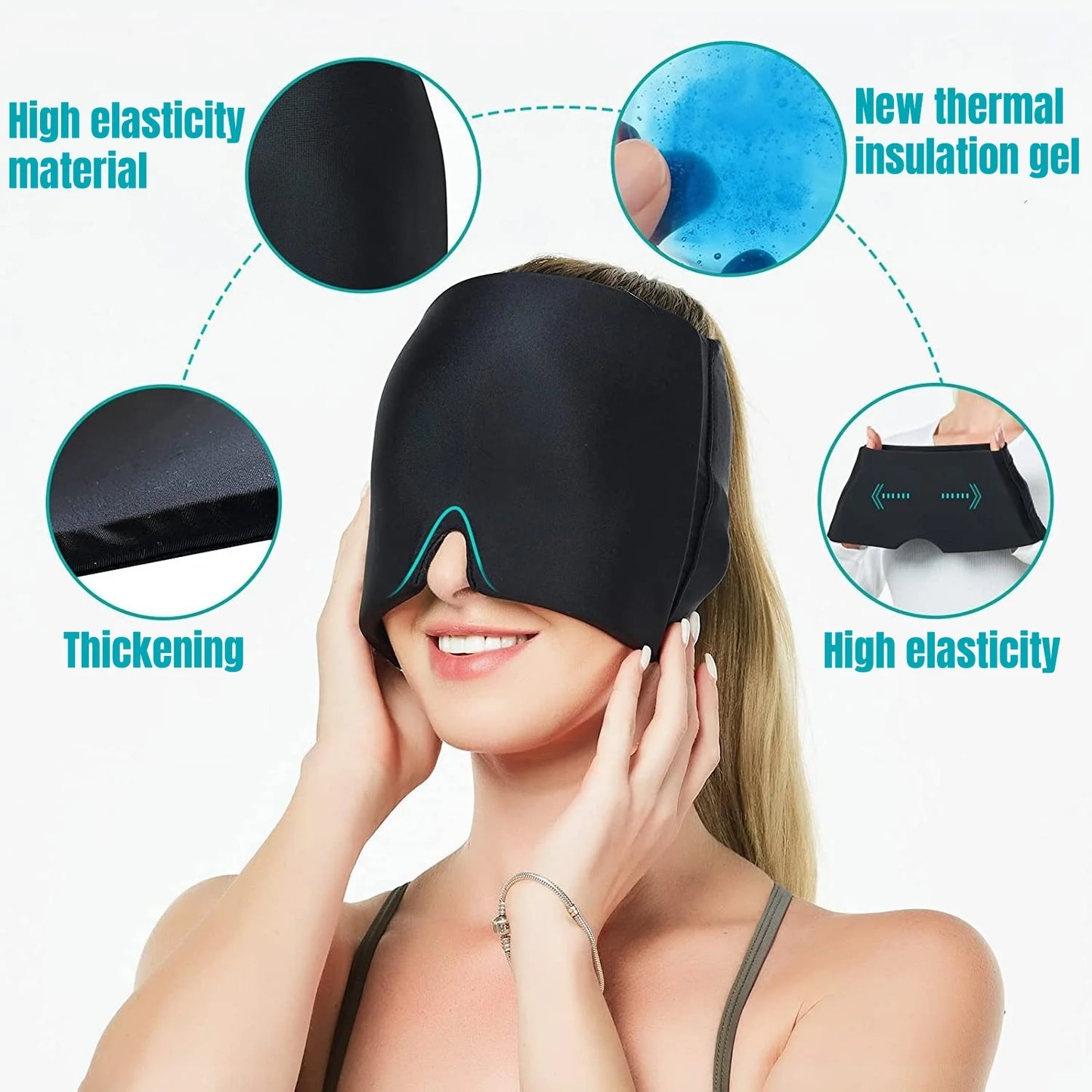 MigraEase Gel Hat – Hot & Cold Therapy voor Migraine en Hoofdpijn