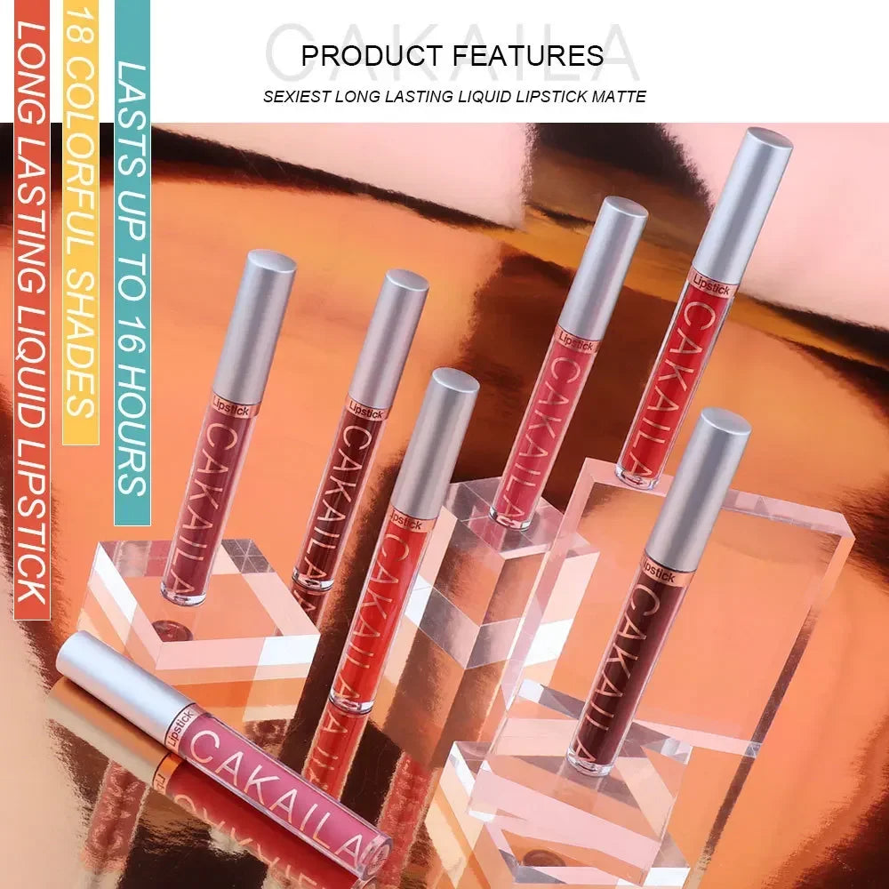 VelvetLuxe Lipgloss Set – 18 Kleuren Matte Lippenstift