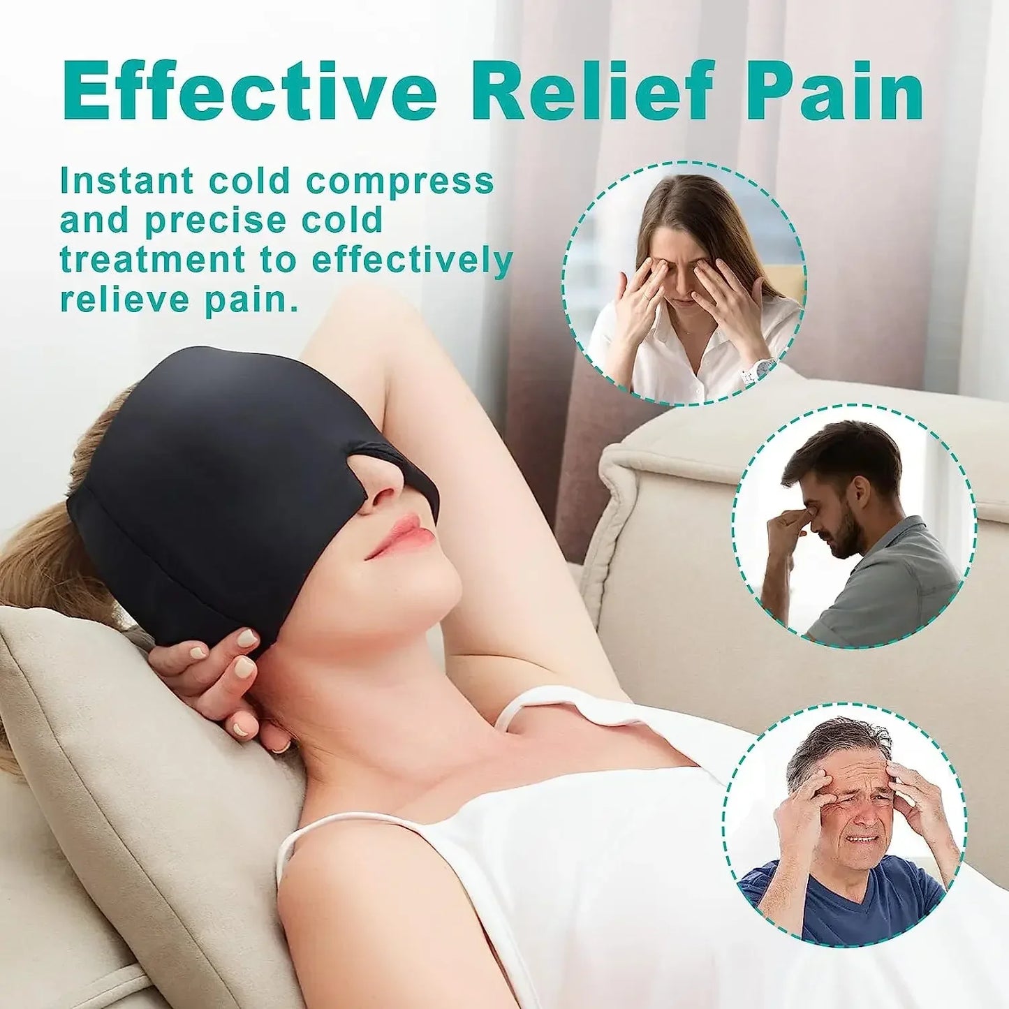 MigraEase Gel Hat – Hot & Cold Therapy voor Migraine en Hoofdpijn