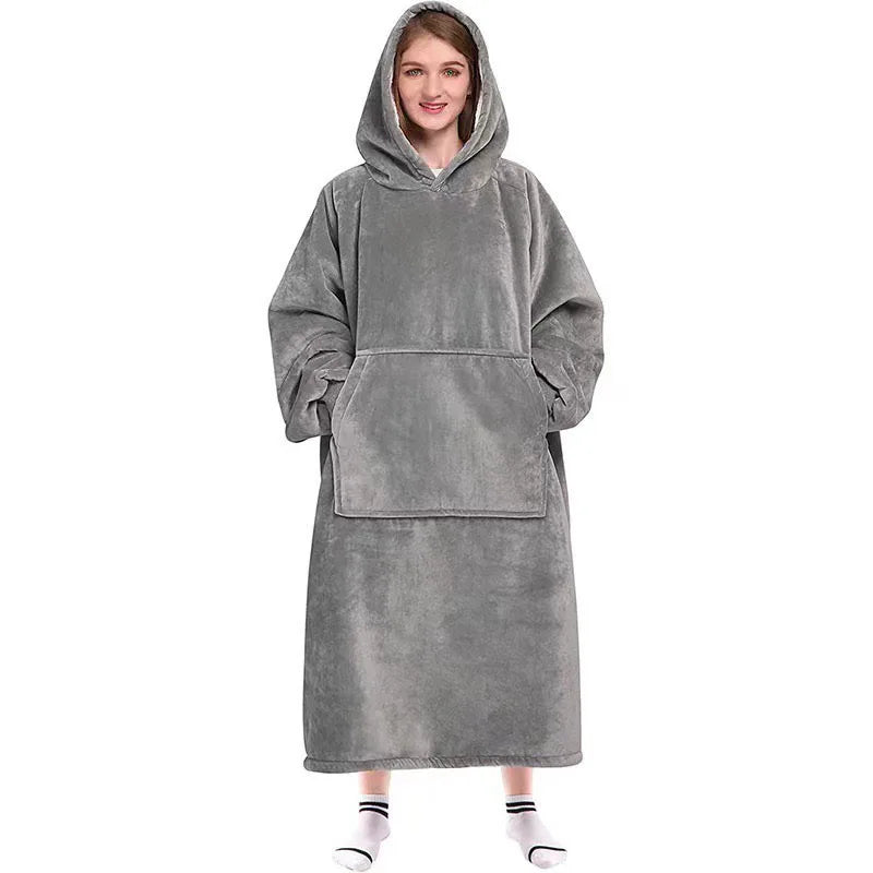 CozyHug Hoodie - Een knusse en warme draagbare deken voor ultiem comfort thuis!