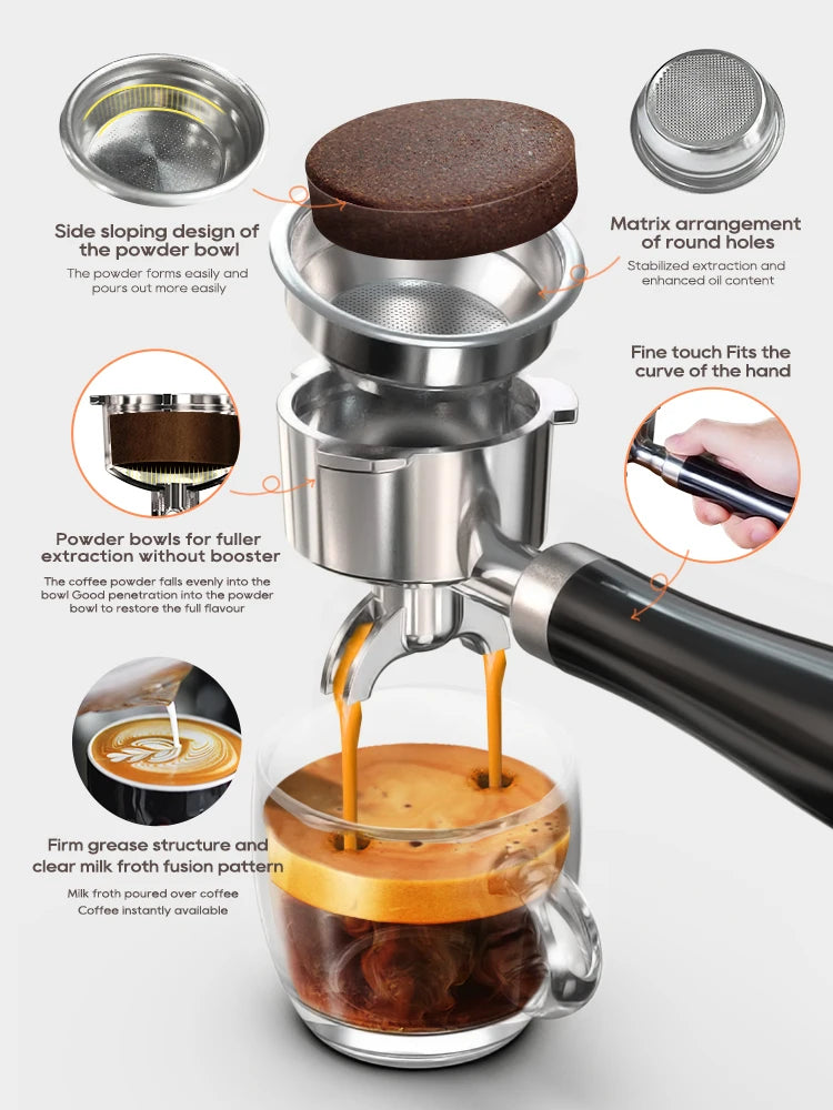 HiBREW H10A Semi-Automatisch Espresso Coffee Machine