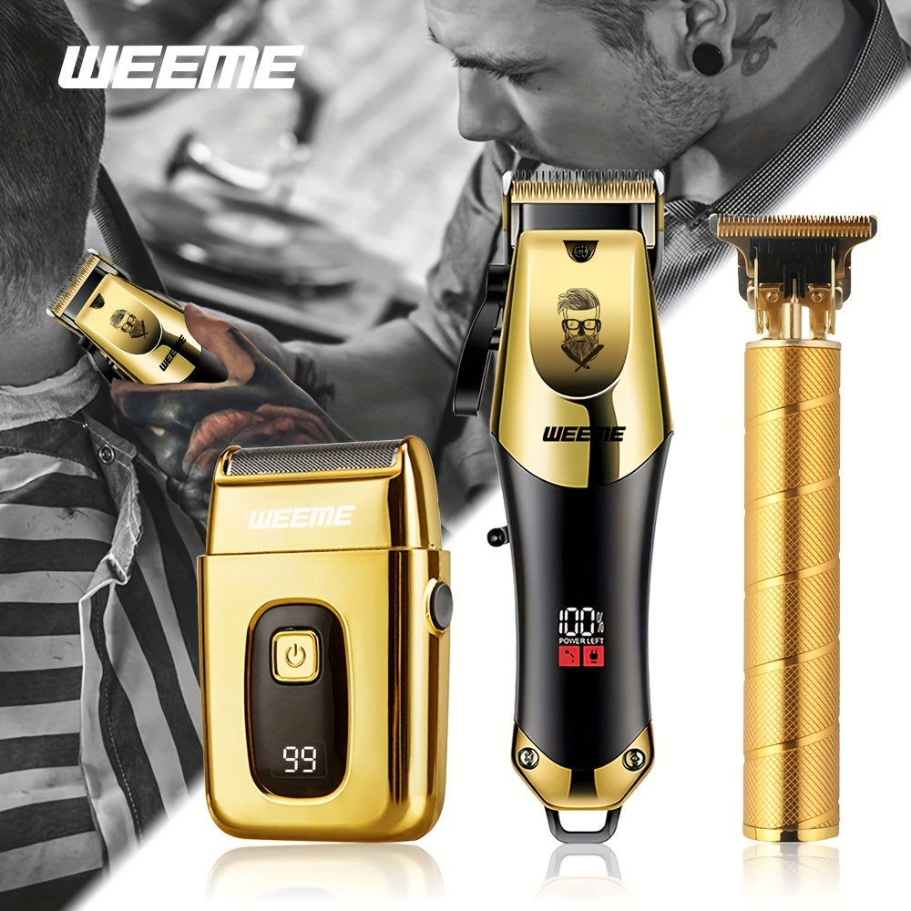 WEEME Gouden Grooming Set – Stijl en Precisie voor de Perfecte Look